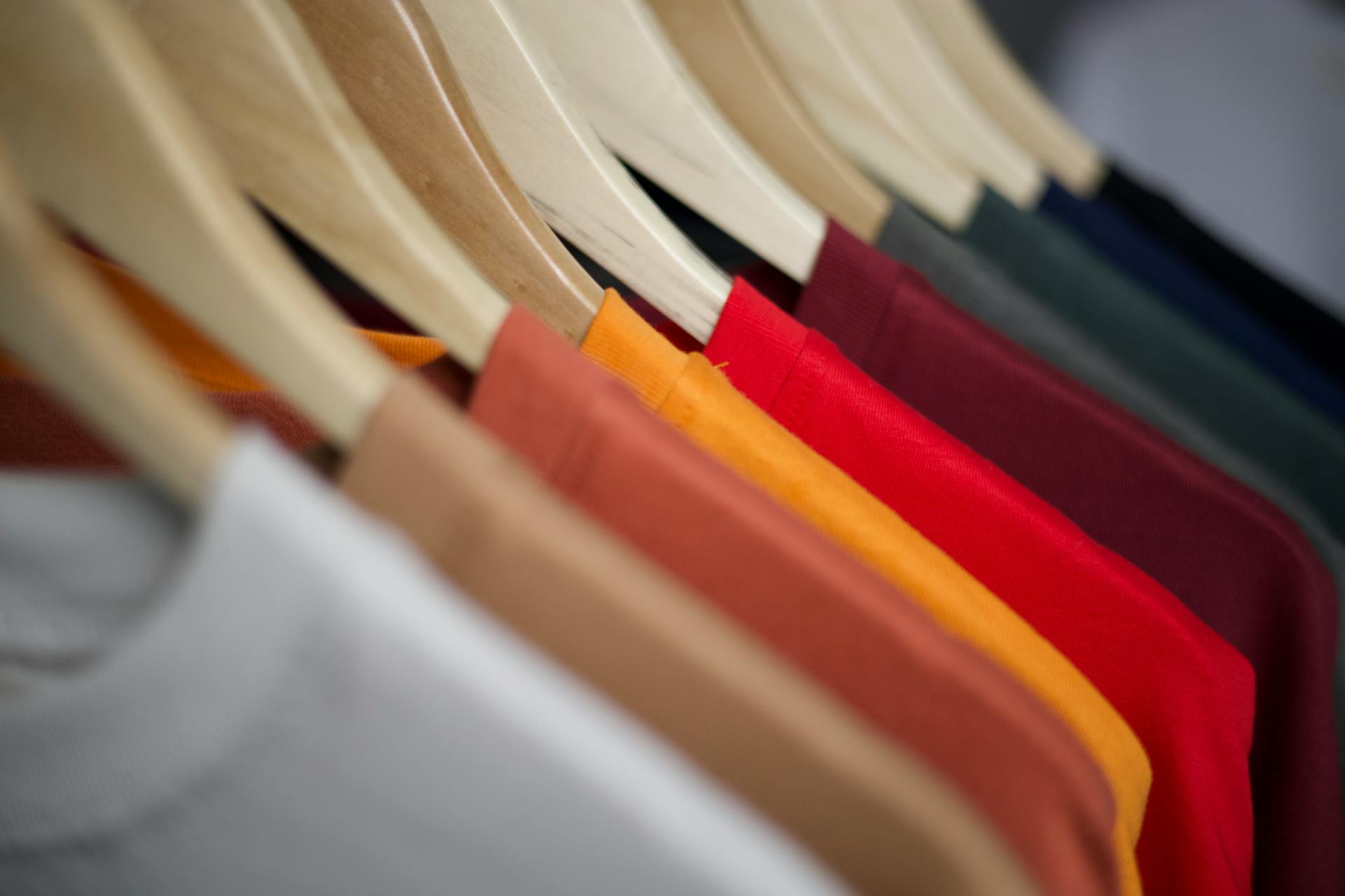 Colorful folded clothes